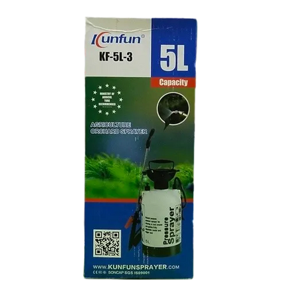 5 Liter Transparent Pressure Water Sprayer Bottle