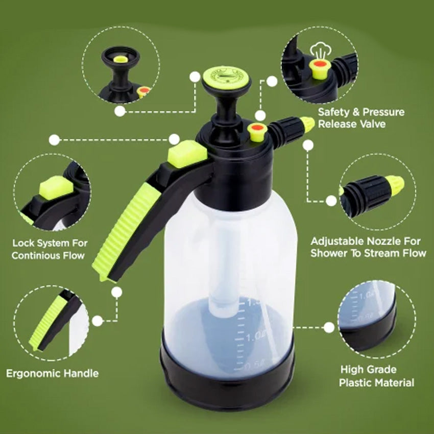 2 Liter Transparent Pressure Water Sprayer Bottle